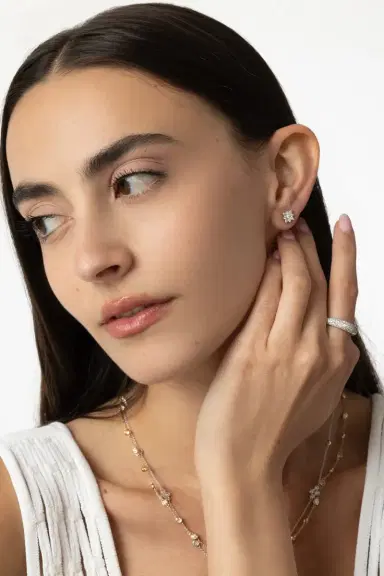 KWIAT Diamond Petite Star Stud Earrings | Thumbnail 2