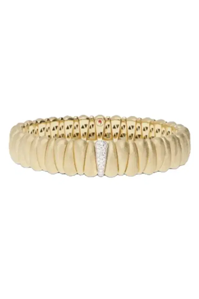 ROBERTO DEMEGLIO Diamond Satin Gold Bracelet