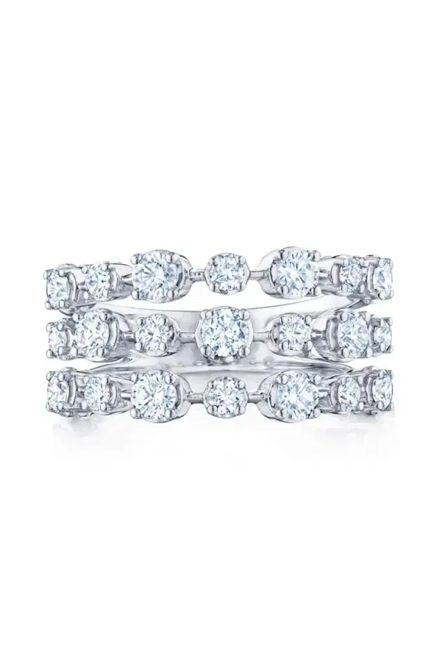 KWIAT Diamond Three Row Starry Night Ring