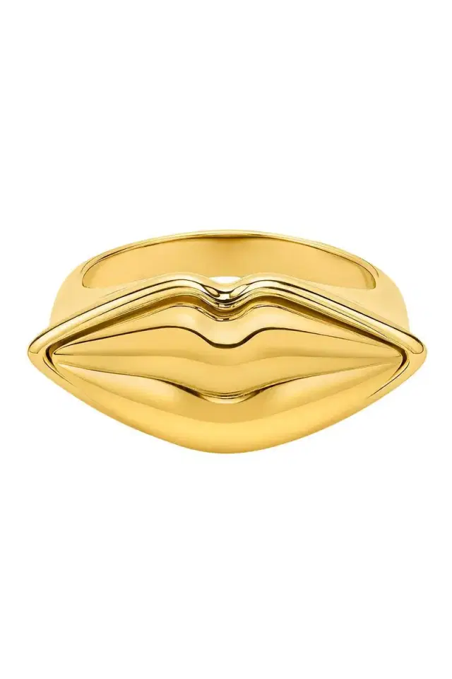 EDINA KISS Gold Lip Ring