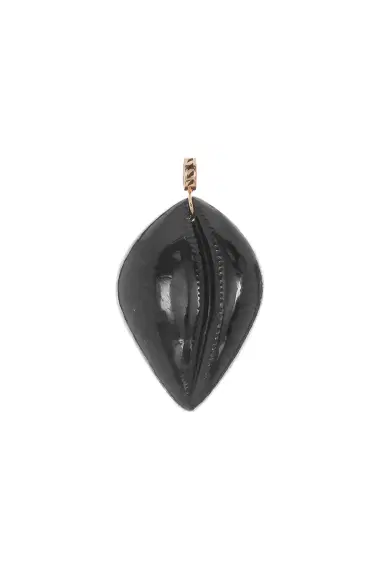 DEZSO BY SARA BELTRÁN Grande Blue Tiger Eye Cowry Pendant | Thumbnail 1 DEZSO BY SARA BELTRÁN Grande Blue Tiger Eye Cowry Pendant | Thumbnail 1