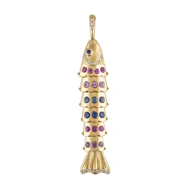 Eden Presley Large Pastel Swedish Fish Pendant | Thumbnail 1