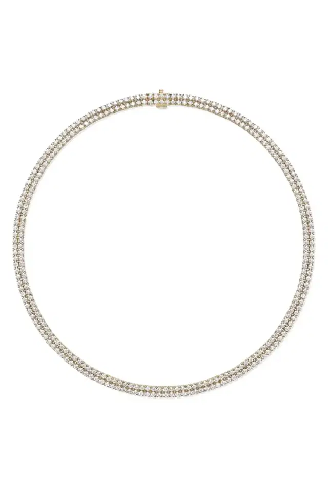 Melissa Kaye Lenox Double Tennis Necklace