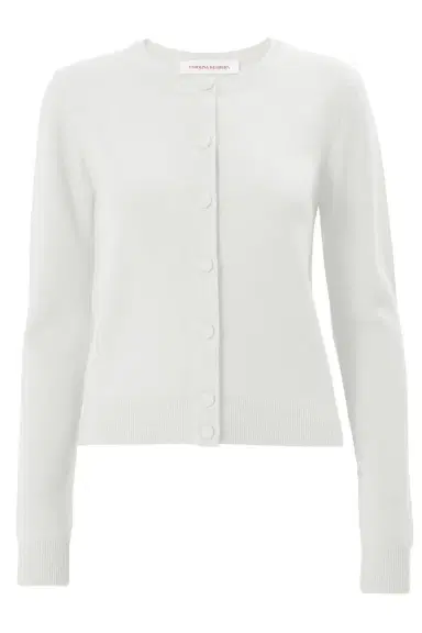 Carolina Herrera Long Sleeve Crew Neck Cardigan | Thumbnail 1