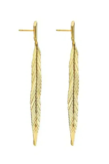 CADAR Medium Feather Drop Earrings | Thumbnail 5 CADAR Medium Feather Drop Earrings | Thumbnail 5