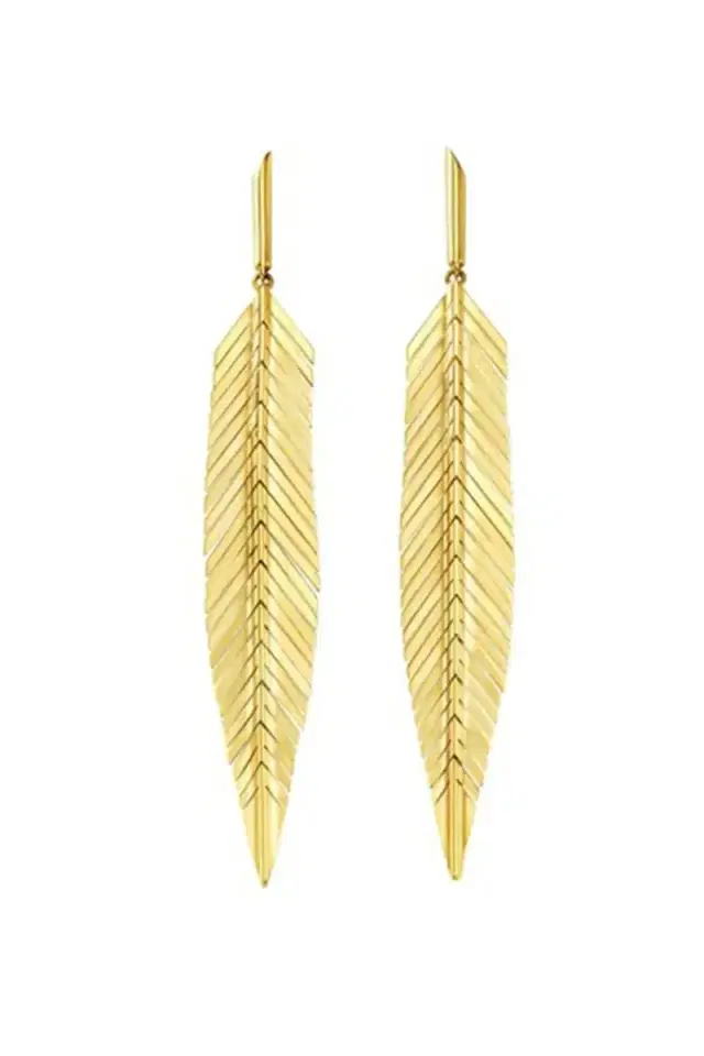 CADAR Medium Feather Drop Earrings