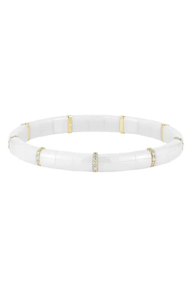 ROBERTO DEMEGLIO Nine Diamond Pura White Bracelet