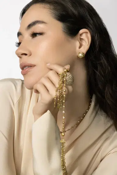 PARULINA Not Your Grandmother Pearl Earrings | Thumbnail 4