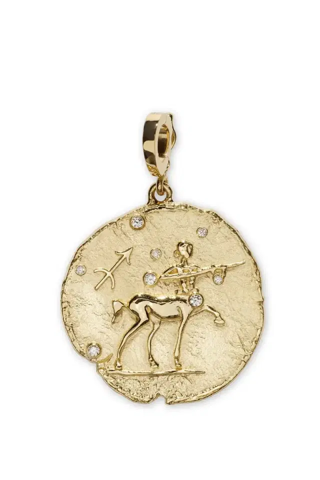 Azlee Of The Star Large Sagittarius Coin Pendant