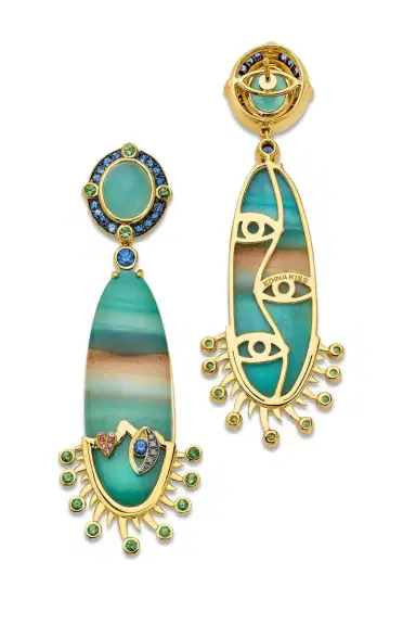 EDINA KISS Opal Evil Eye Drop Earrings | Thumbnail 5 EDINA KISS Opal Evil Eye Drop Earrings | Thumbnail 5