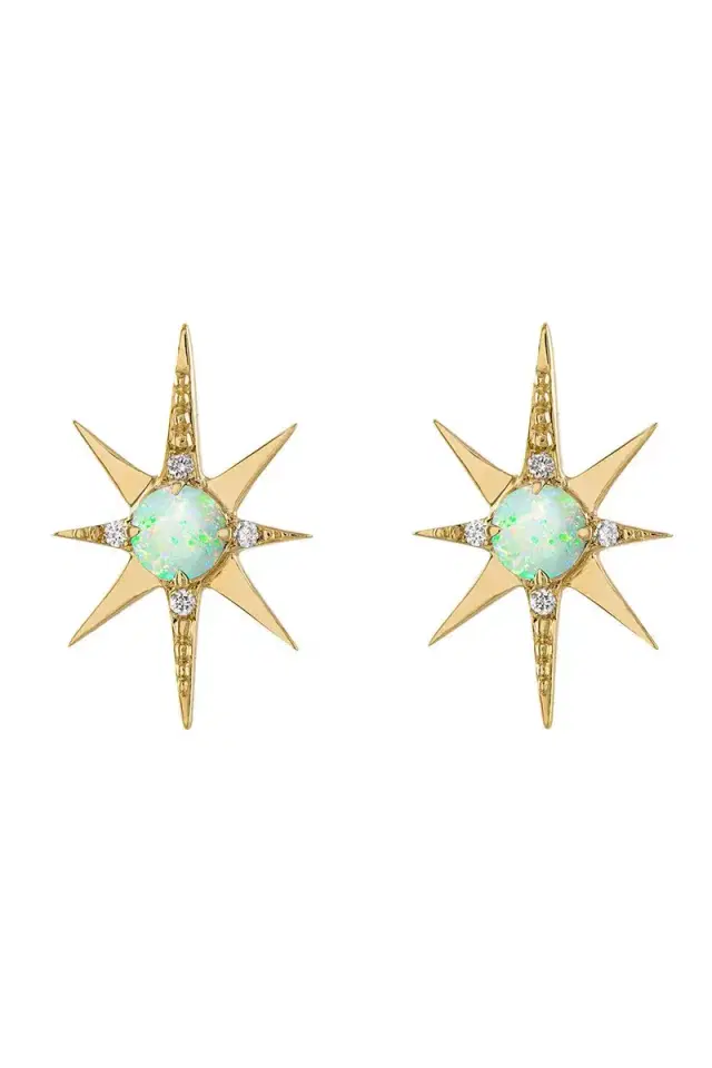 Eden Presley Opal Large Starburst Stud Earrings