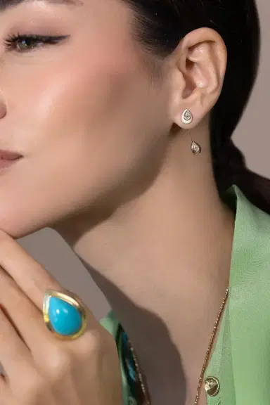 Robinson Pelham Pearshape Turquoise Ring | Thumbnail 4 Robinson Pelham Pearshape Turquoise Ring | Thumbnail 4