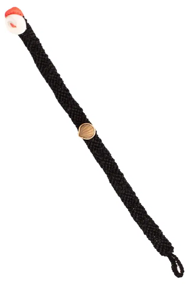 DEZSO BY SARA BELTRAN Petite Anadara Smoky Quartz Mexican Bracelet
