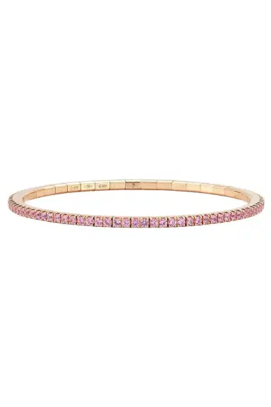 ROBERTO DEMEGLIO Pink Sapphire Extensible Stretch Tennis Bracelet | Thumbnail 1