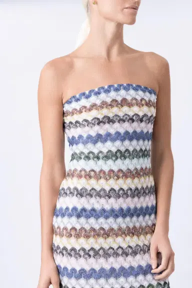 Missoni Short Knit Dress - Multicolor Light | Thumbnail 3 Missoni Short Knit Dress - Multicolor Light | Thumbnail 3