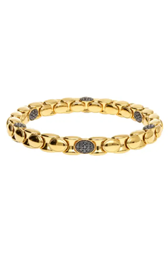 ROBERTO DEMEGLIO Six Black Diamond Anaconda Bracelet