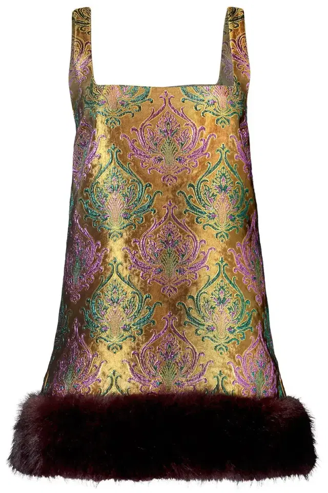 Retrofête Sulvie Brocade Dress