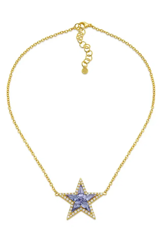 BUDDHA MAMA Tanzanite Kite Star Necklace