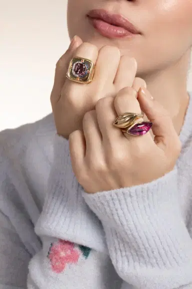 EDINA KISS Tourmaline Lip Ring | Thumbnail 2