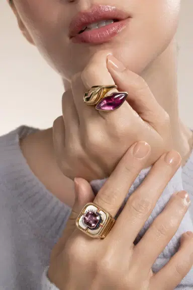 EDINA KISS Tourmaline Lip Ring | Thumbnail 4