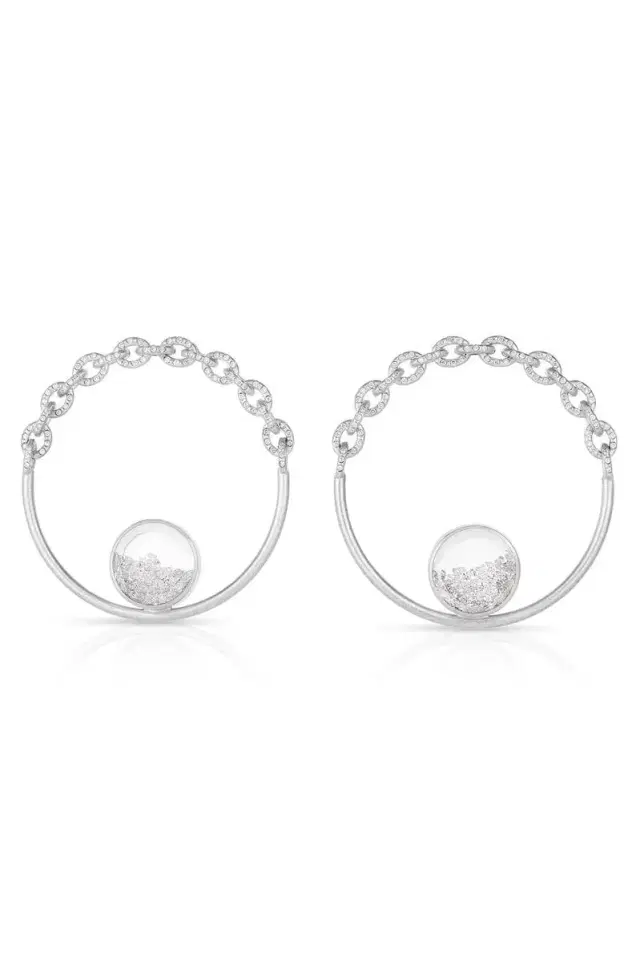 MORITZ GLIK Trupe Pave Earrings