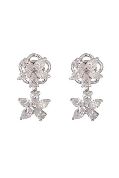 Zydo Up And Down Double Flower Earrings | Thumbnail 1 Zydo Up And Down Double Flower Earrings | Thumbnail 1