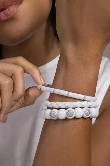 ROBERTO DEMEGLIO White Anaconda Bracelet | Thumbnail 3