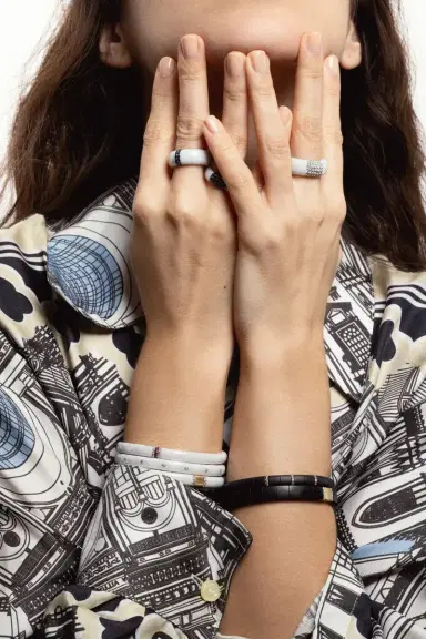ROBERTO DEMEGLIO White Ceramic Pura Bracelet | Thumbnail 4