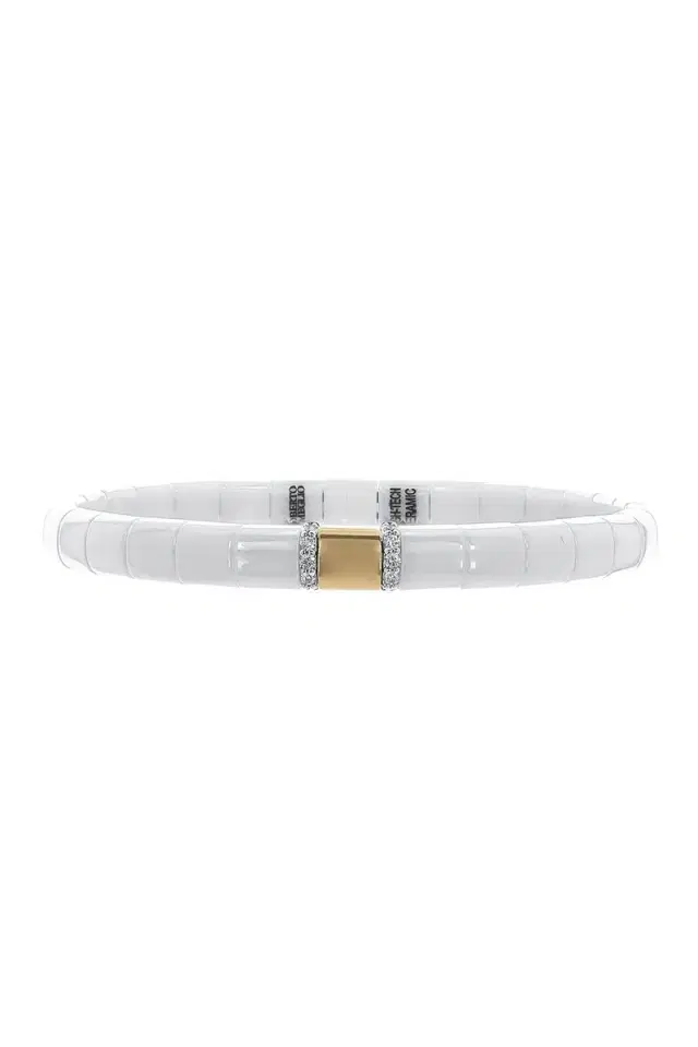 ROBERTO DEMEGLIO White Ceramic Section Pura Bracelet