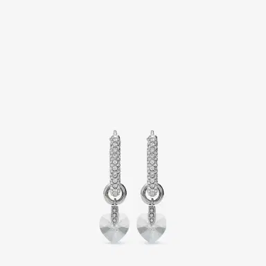 Jimmy Choo Heart Hoops Earrings | Thumbnail 2