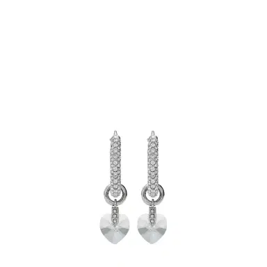 Jimmy Choo Heart Hoops Earrings | Thumbnail 1