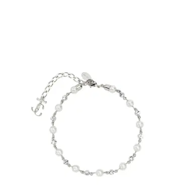 Jimmy Choo Pearl Crystal Anklet | Thumbnail 1 Jimmy Choo Pearl Crystal Anklet | Thumbnail 1