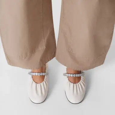 Jimmy Choo Jade Ballerina Ballet Flats | Thumbnail 3