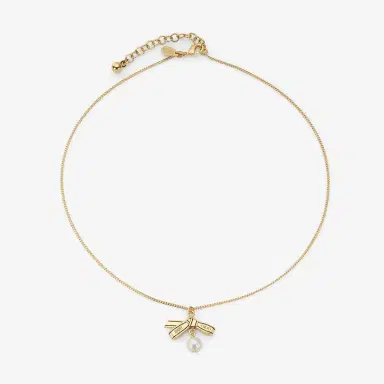 Jimmy Choo Ribbon Pendant Necklace | Thumbnail 2