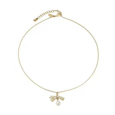 Jimmy Choo Ribbon Pendant Necklace | Thumbnail 1