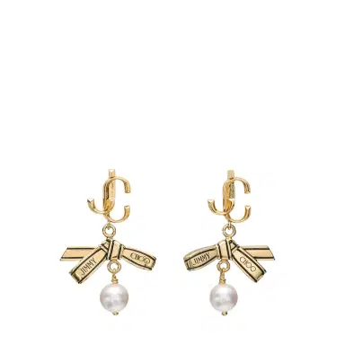 Jimmy Choo Ribbon Pearl Earring | Thumbnail 1 Jimmy Choo Ribbon Pearl Earring | Thumbnail 1