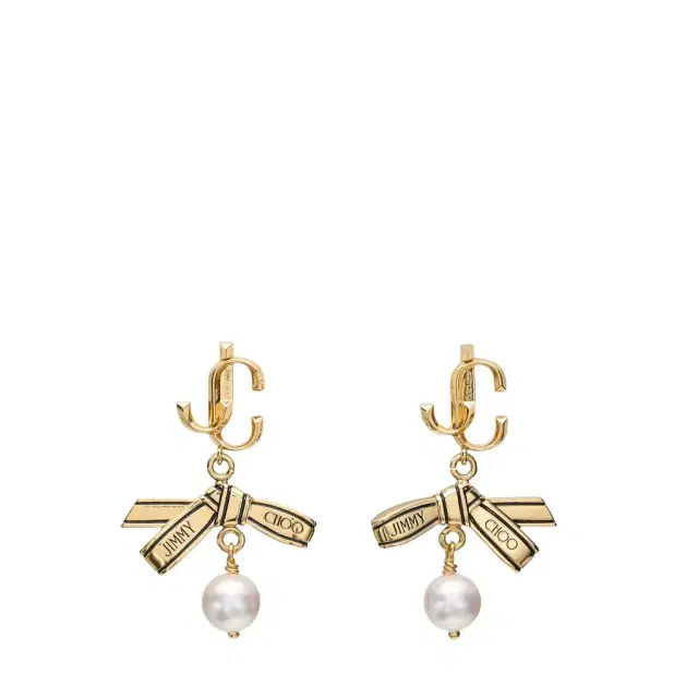 Jimmy Choo Ribbon Pearl Earring