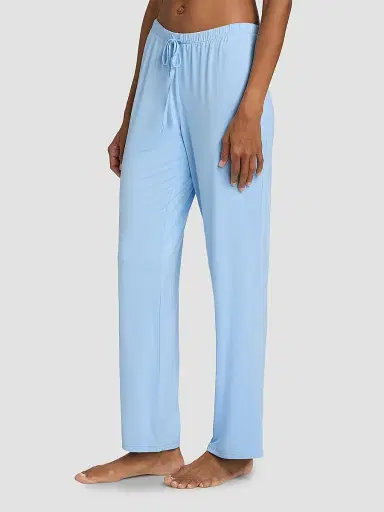 Natori Women's Feathers Essentials Solid Pajamas - Blue - Size XL | Thumbnail 4