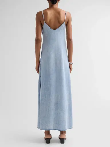 Generation Love Women's Marcella Denim Maxi Dress - Light Blue - Size Large | Thumbnail 3 Generation Love Women's Marcella Denim Maxi Dress - Light Blue - Size Large | Thumbnail 3