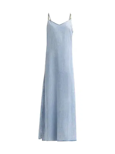 Generation Love Women's Marcella Denim Maxi Dress - Light Blue - Size Large | Thumbnail 1 Generation Love Women's Marcella Denim Maxi Dress - Light Blue - Size Large | Thumbnail 1