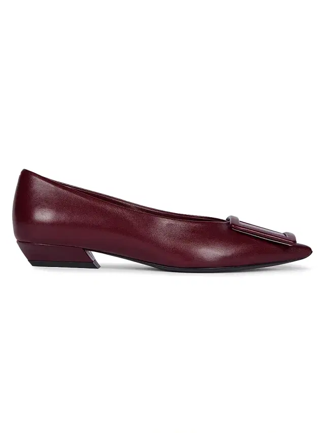 Roger Vivier Women's Leather Ballerina Flats - Mosto Medio
