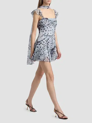 Amur Women's Reverie Printed Mini Dress | Thumbnail 2