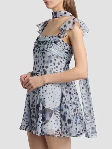 Amur Women's Reverie Printed Mini Dress | Thumbnail 4