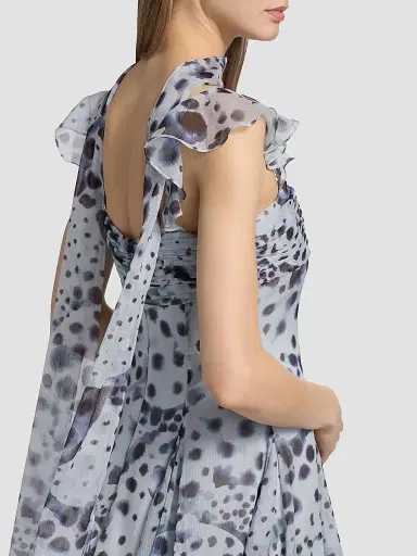 Amur Women's Reverie Printed Mini Dress | Thumbnail 6