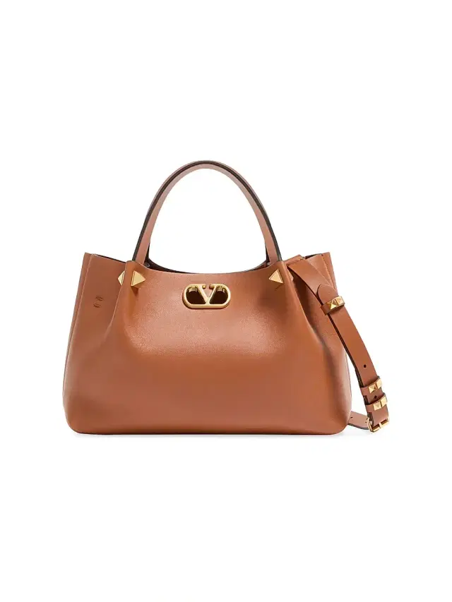 Valentino Garavani Women's  Soft Leather Top Handle Bag - Hazelnut