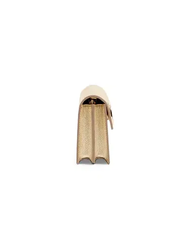 Valentino Garavani Women's VLogo Signature Laminated Grainy Calfskin Wallet with Chain | Thumbnail 3