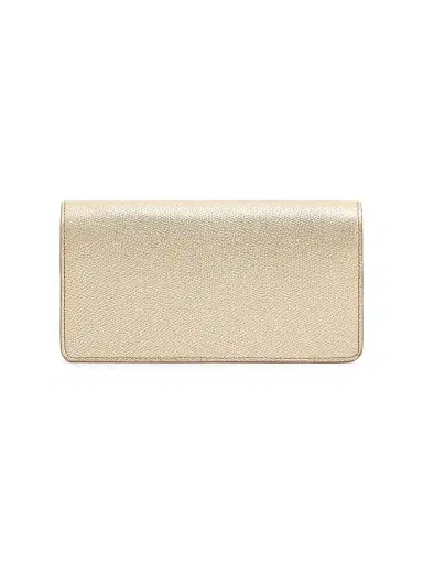 Valentino Garavani Women's VLogo Signature Laminated Grainy Calfskin Wallet with Chain | Thumbnail 4