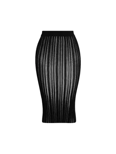 Chiara Boni La Petite Robe Women's Kalika Rib-Knit Midi-Skirt | Thumbnail 1