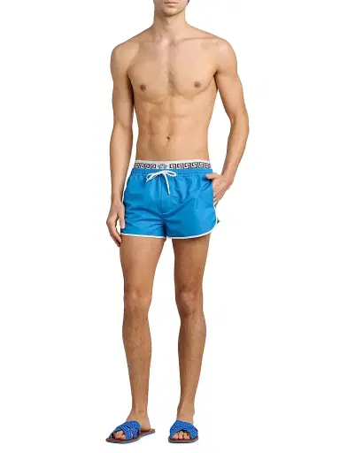 Versace Men's Golfo Elasticized Waistband Swim Shorts | Thumbnail 2