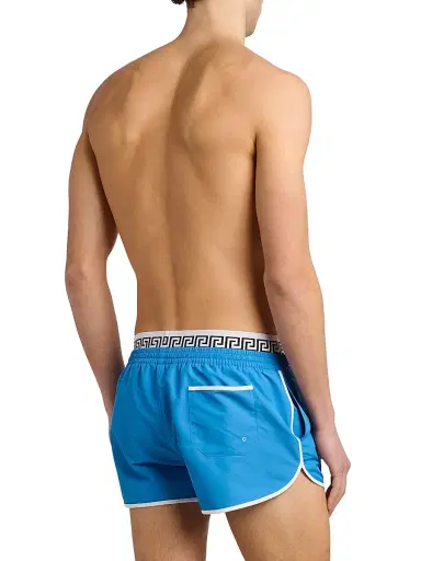 Versace Men's Golfo Elasticized Waistband Swim Shorts | Thumbnail 4